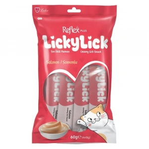 Reflex Plus Lickylick Somonlu Sıvı Ödül Maması 4x15 Gr