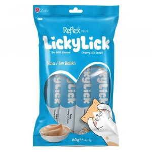 Reflex Plus Lickylick Ton Balıklı Sıvı Ödül Maması 4x15 Gr