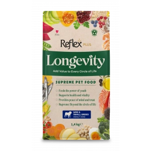 Reflex Plus Longevity Mini Ve Küçük Irk Yetişkin Köpek Maması 1,4 Kg