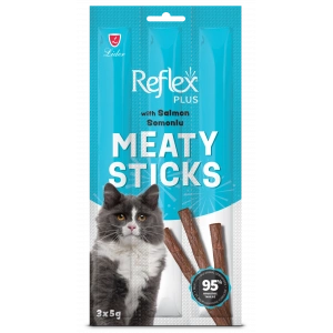 Reflex Plus Yetişkin Kediler İçin Somonlu Çubuk Ödülü 3x5 Gr