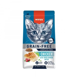Wanpy Tahılsız Tavuklu Yavru Kedi Kuru Maması 1.5 kg
