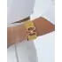 22 Ayar Altın Taşlı Hasır Bileklik