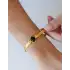 22 Ayar Siyah Taşlı Hasır Bileklik