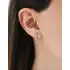 Mini Taşlı Altın Tasarım Küpe