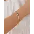 Baget Taşlı Altın Gurmet Zincir Bileklik