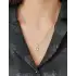 Beyaz Altın Baget Kolye