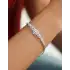 Beyaz Altın Taşlı Bileklik