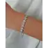 Beyaz Altın Taşlı Bileklik