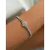 Beyaz Altın Taşlı Bileklik