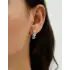 Beyaz Altın Taşlı Küpe