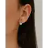 Beyaz Altın Taşlı Küpe