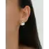 Taşlı İnci Altın Küpe