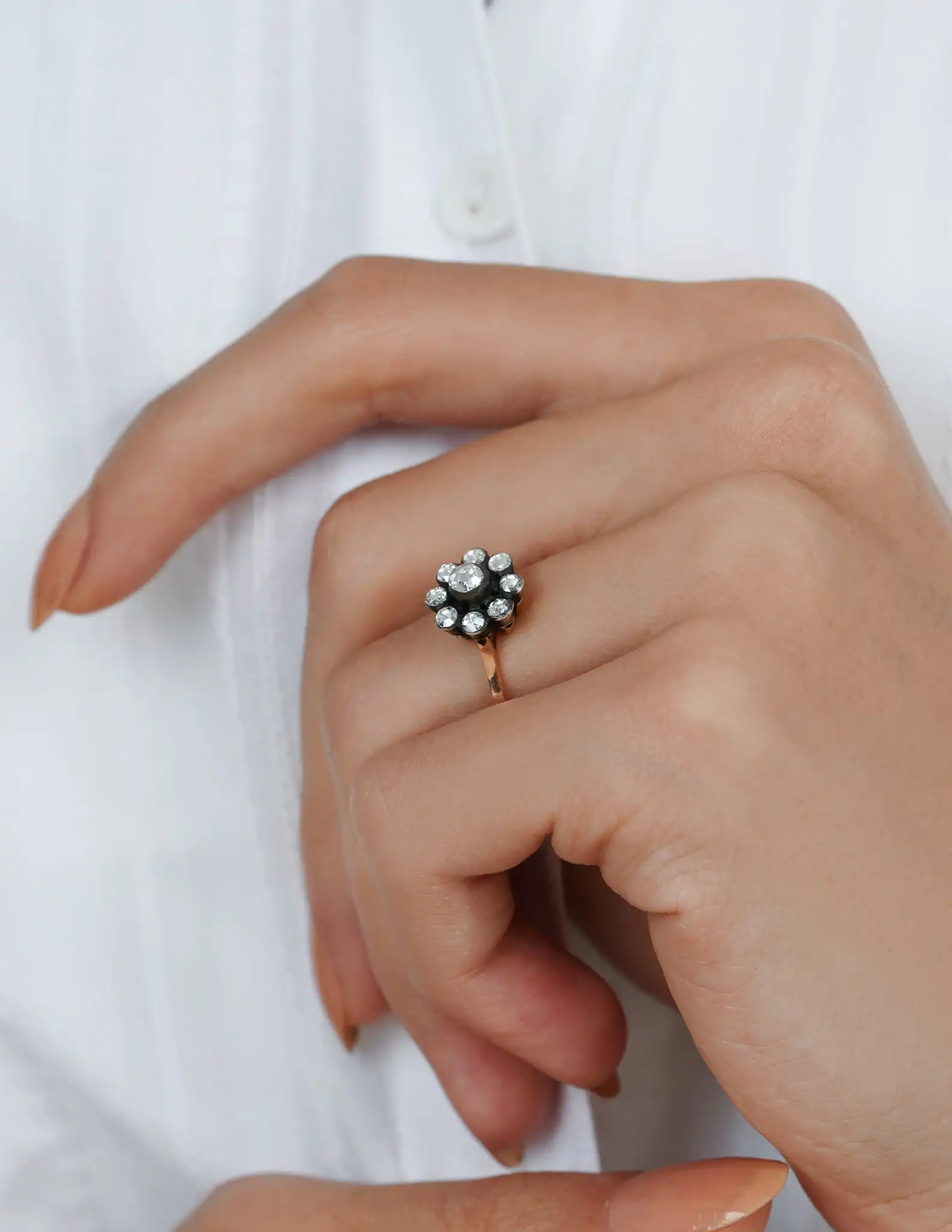 0.44 Ct. Elmas Gül Yüzük