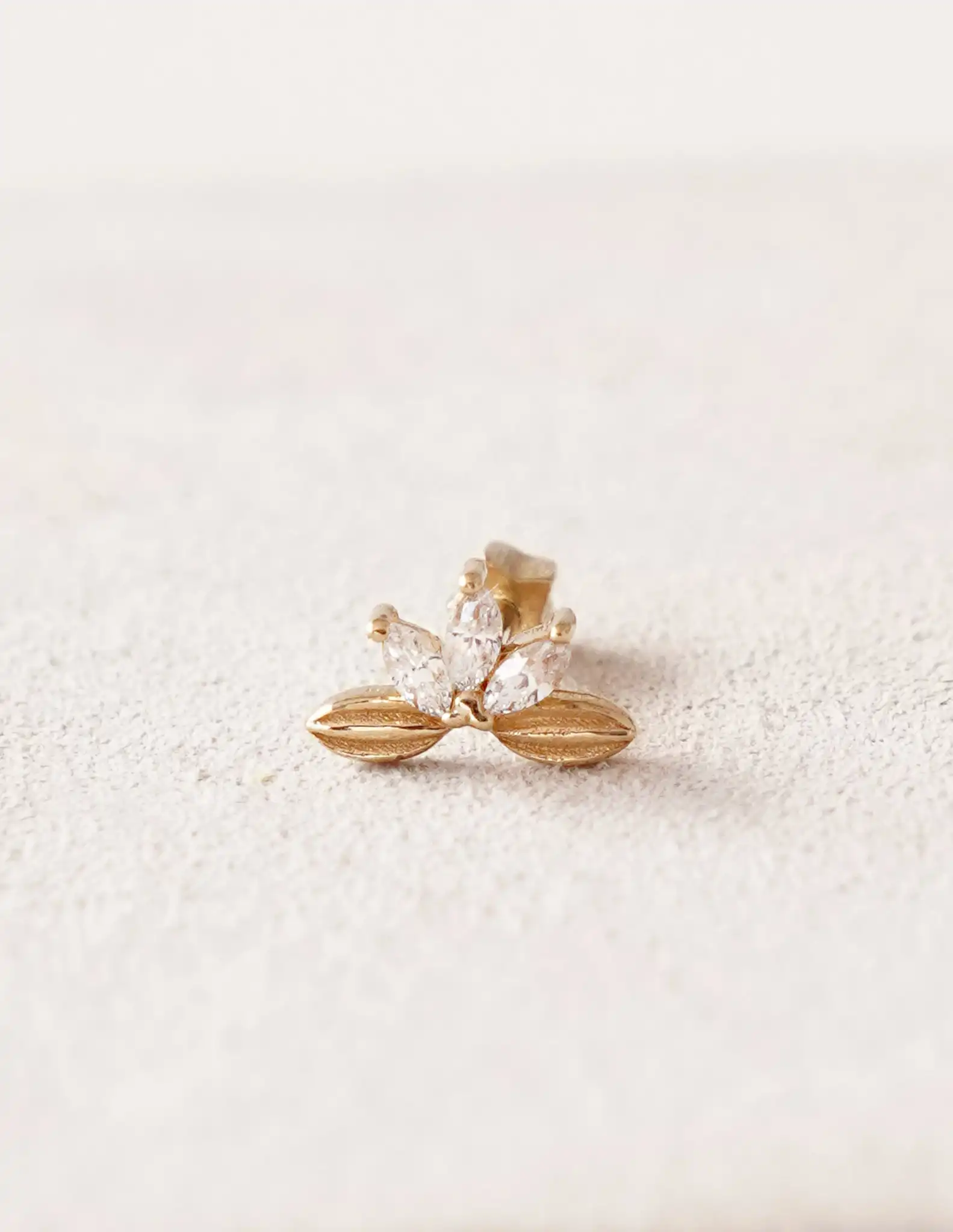 Lotus Tragus Piercing