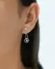 0.19 Ct. Pırlanta Taşlı Küpe