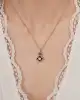 0.37 Ct. Elmas Taşlı Çiçek Kolye