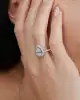 0.61 Ct. Pırlanta Damla Yüzük