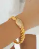 22 Ayar Altın Taşlı Burgu Bileklik
