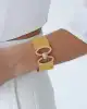 22 Ayar Altın Taşlı Hasır Bileklik