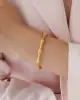 22 Ayar Beyaz Taşlı Kemik Model Kelepçe Bileklik