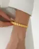 22 Ayar Desenli Altın Kelepçe Bileklik