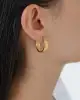 22 Ayar Hasır Model Halka Küpe