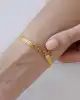 22 Ayar Siyah Taşlı Hasır Bileklik