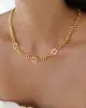 22 Ayar Taşlı Gurmet Zincirli Kolye