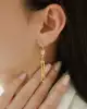22 Ayar Altın Sallantılı Küpe