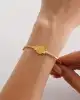 22 Ayar Tuğralı Altın Kelepçe Bileklik