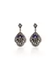 3.73 Ct. Safir Ve Elmas Taşlı Küpe