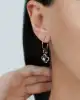 3.92 Ct. Elmas Taşlı Çiçek Küpe