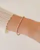 Beyaz Altın Detaylı Top Bileklik