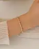Beyaz Altın Detaylı Top Bileklik