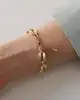 Dörtgen Zincirli Altın Bileklik