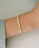 Mini Kareli Altın Bileklik