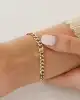 Taşlı Harf Gurmet Zincir Bileklik