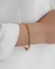 Taşlı Altın Çizgi Bileklik