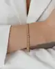 Taşlı Altın Çizgi Bileklik