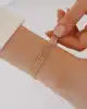 Sıra Çizgi Altın Bileklik