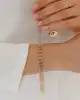 Sıra Çizgi Altın Bileklik