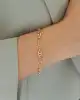 Düğmeli Altın Zincir Bileklik