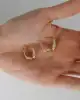 Çizgili Damla Altın Küpe