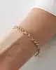 Ataç Detaylı Altın Zincir Bileklik
