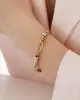 Beyaz Altın Detaylı Zincir Bileklik
