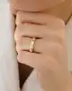 Taşlı Bold Kemik Yüzük