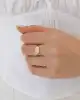Oval Plakalı Altın Yüzük