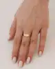 Oval Plakalı Altın Yüzük