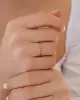Mini Taşlı Altın Yüzük