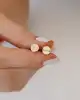 Taşlı Altın Küpe